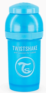 Twist shake  Kojenecká láhev antikoliková od 0 měsíců 180 ml, Pearl Blue