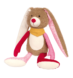 Doudou Patchwork Sweety Lapin, rose