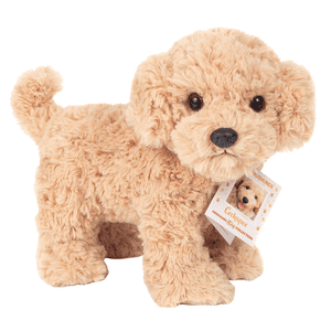 Cockapoo in piedi beige, 23 cm