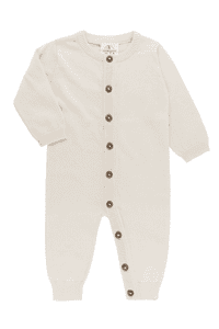 Strickoverall strikka Feinstrick creme