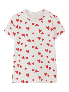 T-shirt Nbfjoy White Alyssum Heart