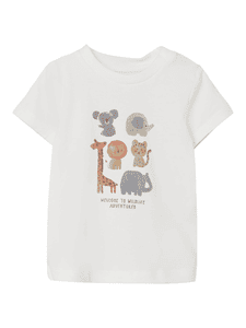 Camiseta infantil Nbmjalte White Alyssum