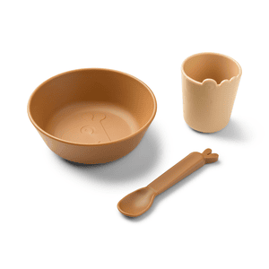 Juego de vajilla Kiddish first meal - amarillo mostaza