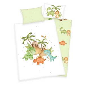 Parure de lit enfant dinosaures 100x135 cm