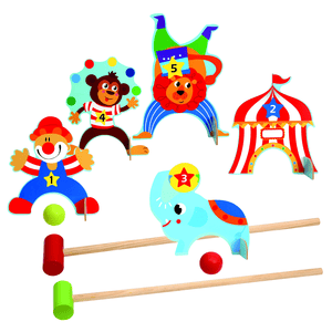 Kinderspel K rocket set van hout, circus