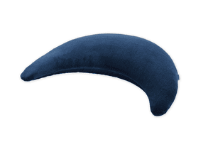 Coussin d'allaitement lune peluche bleu foncé