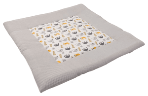 Manta de gatera Waffle Pique Motif Gris Perezoso 120x120 cm