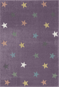 Tapis enfant Happy Rugs Fame mauve/multicolore