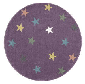 Alfombra infantil Happy Rugs Fame lilac/multi round