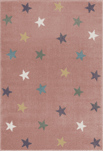 Tapis enfant Happy Rugs Fame rose/multicolore