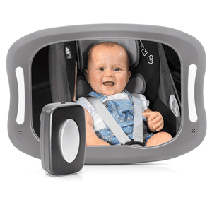 Bilsikkerhedsspejl BabyView LED med lys
