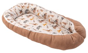 Knuffel Nest Wafel Pique Sand Savannah 55 x 95 cm