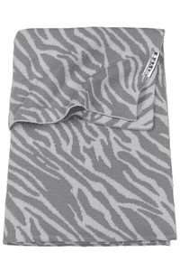 Coperta per neonati grigio zebra 100 x 150 cm