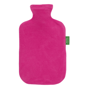 Wärmflasche 2L mit Fleecebezug in magenta