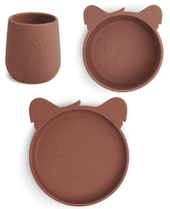 Geschirrset Judi Koala 3er Set,  Mahogany