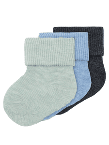 Lot de 3 chaussettes Grey Pinstripe