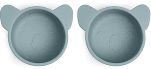 Bol enfant koala rose Lead silicone, lot de 2