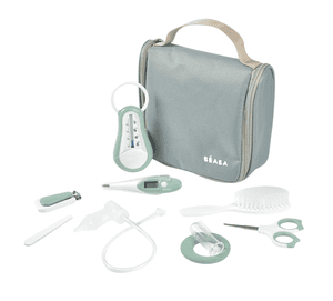 Trousse de toilette enfant nomade 9 pièces sage green