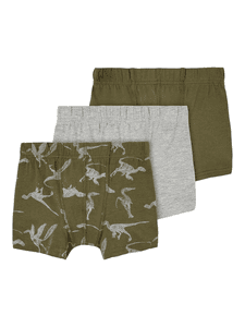 Boxershorts 3er Pack Dino Olive Night