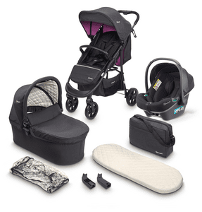 babyGO Poussette trio combinee Style 3en1 Rose Commander en ligne babymarkt