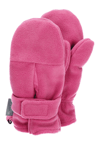 want met duim microfleece roze