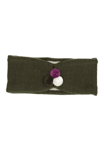 Diadema de punto Bobble Verde Oscuro