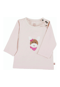 Langarm-Shirt gestreift rosa