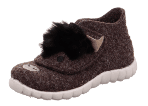 Pantoffel Happy bruin (medium)