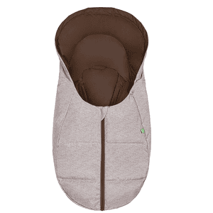 Voetenzak BabyNest Dauni fashion modern blizzard zoete chocolade