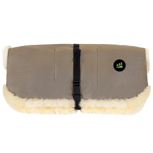 Handwarmer Lamsvel Muffolo lang zoete chocolade