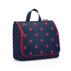 toiletbag XL mixed dots red