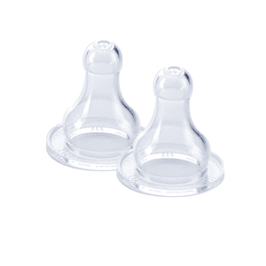 Tétine dès 4 mois silicone, lot de 2