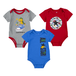 Paquete de 3 cuerpos gris/azul/rojo