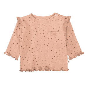 Shirt peach gemustert