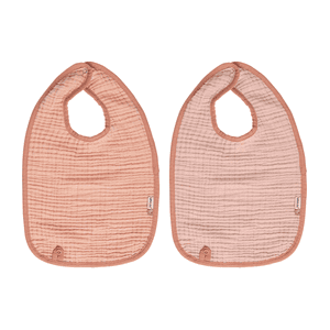 bébé jou® Lätzchen 2er Pack Pure Cotton Pink