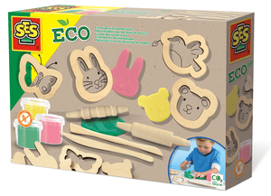 Eco Knete mit Holzwerkzeugen