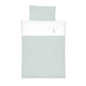 Kuli-Muli Parure de lit enfant Lyocell satin espace glace 100x135 cm