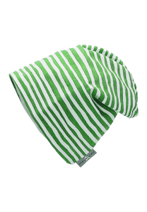 Slouch-Beanie Streifen grün