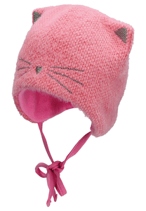 Mütze Tiergesicht rosa