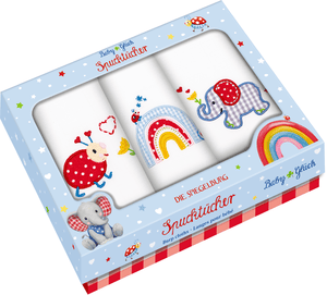 SPIEGELBURG  Burp cloths - BabyGlück (3 stk. assorterede)