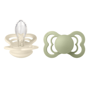 Sucettes Supreme Ivory et Sage Silicone 6-36 mois 2 pcs