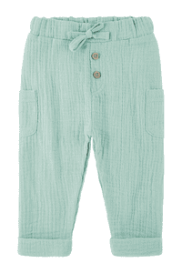 Pantalon enfant himma mousseline menthe