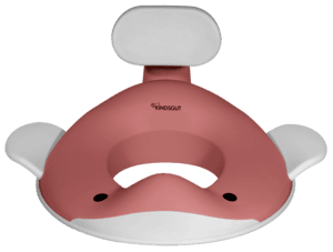 Réducteur de toilettes enfant baleine vieux rose