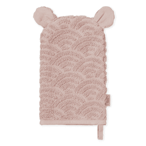 Gant de toilette enfant oreilles rose