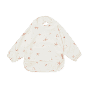 Bavoir bébé manches Windflower crème
