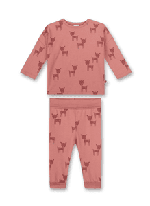 Schlafanzug Bambi dunkelrosa