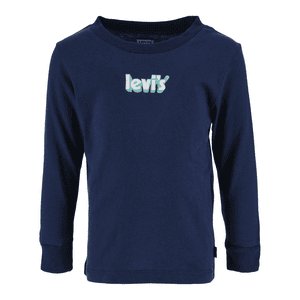 Levi's Langarmshirt mit Allover-Print dunkelblau