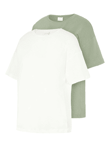 Camisa de maternidad MLMARY 2-Pack Hedge Green /Snow White