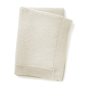 Knitted Wool Blanket Vanilla White