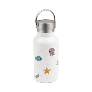 Gourde enfant inox Sea friends beige